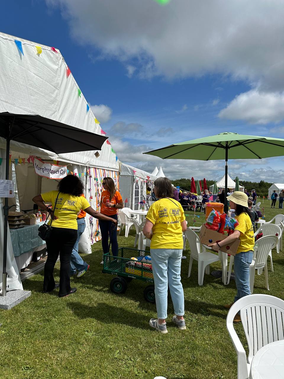 Volunteers at the 2025 Relay for Life Wexford